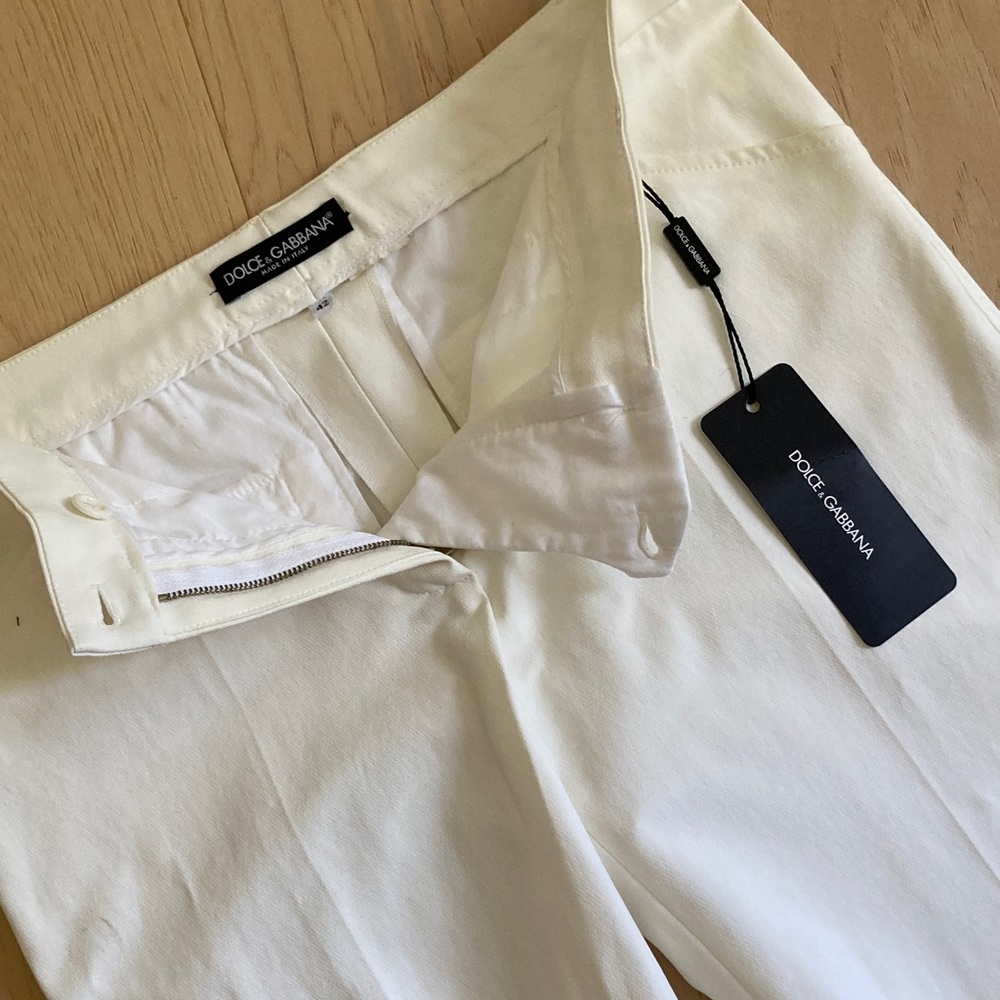 Dolce & Gabbana Cream White Pants